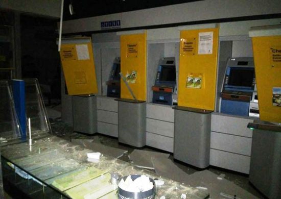 Ausência do helicóptero da GRAER pode ter motivado retorno a estouro a bancos; dois nessa madrugada