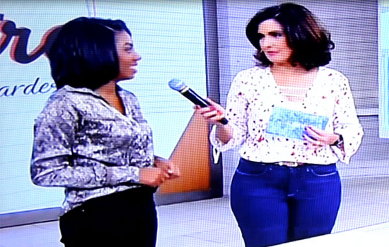 Veja como foi a participação da estudante coiteense no Encontro com Fátima Bernardes