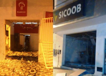 Caixas eletrônicos do Bradesco e SICOOB de Nova Fátima são estourados
