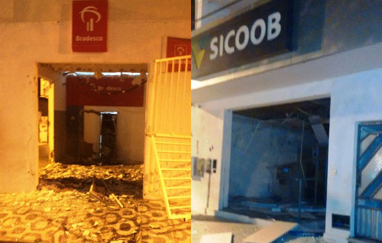 Caixas eletrônicos do Bradesco e SICOOB de Nova Fátima são estourados
