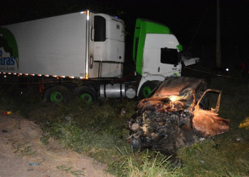 Jaguarari – Empresário morre em colisão envolvendo caminhonete L 200 e carreta na BR 407