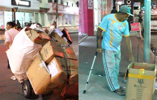 Coité – Mãe vive a quase cinco anos recolhendo recicláveis para formar filho em medicina e conta com apoio de um irmão