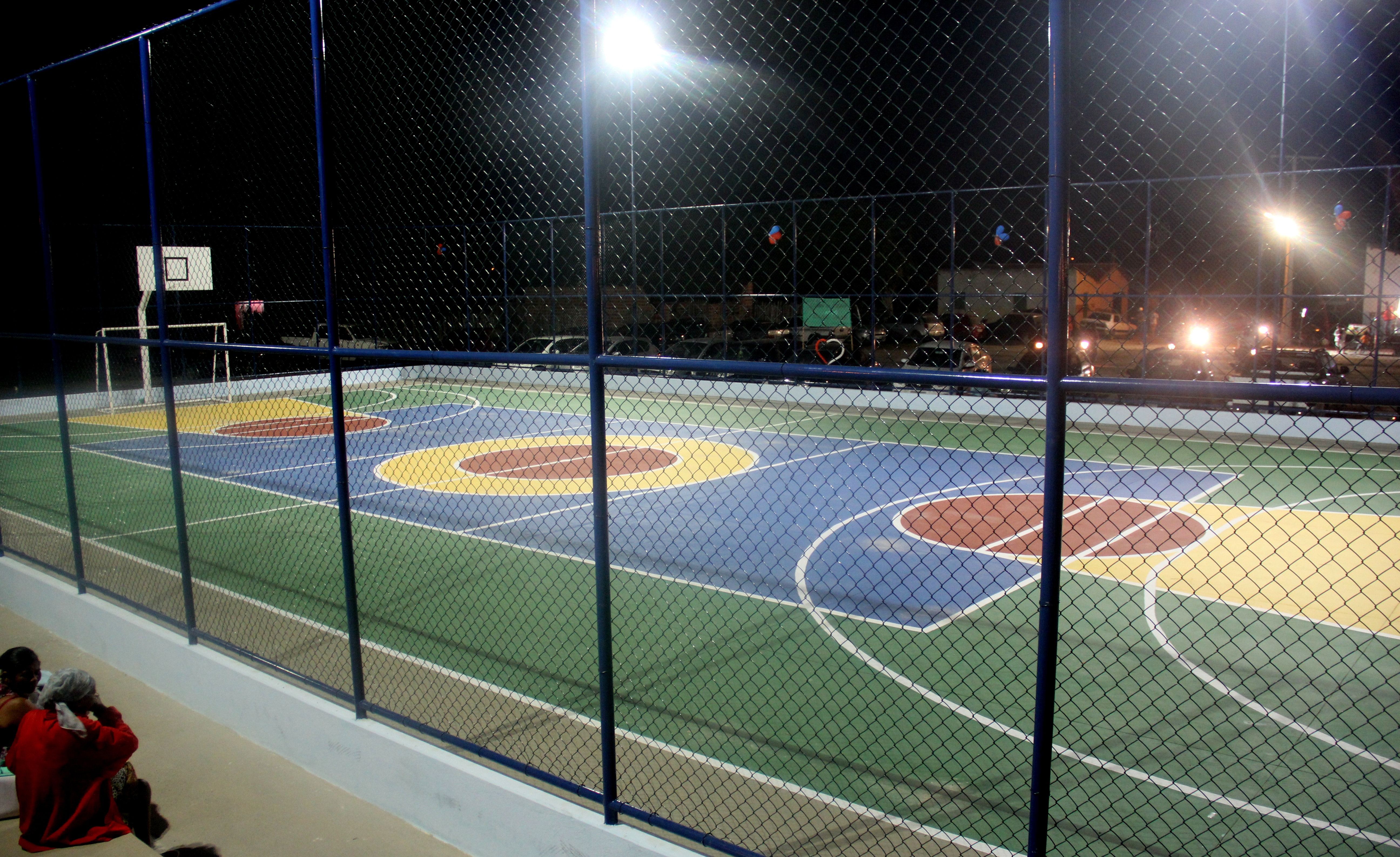 Prefeito Zenonzinho entrega quadra poliesportiva no Povoado de Anjos