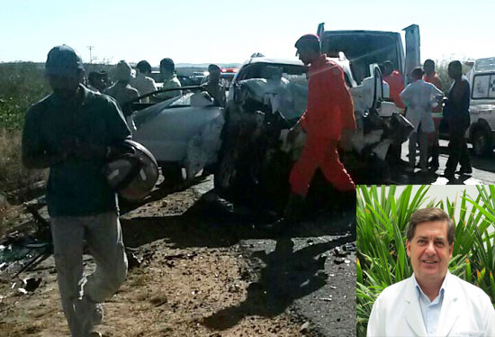 Médico Rômulo Gordiano morre e esposa fica gravemente ferida em acidente próximo a Itaberaba