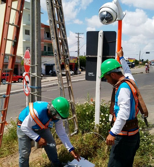 Câmeras de segurança estão sendo instaladas em Tucano e Caldas do Jorro