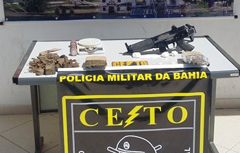 Serrinha: Guarnição da CETO recupera metralhadora da SSP de Sergipe