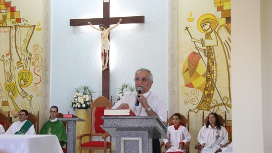 Don Giovanni no Altar da igreja matriz de Barrocas. Foto: Raimundo Mascarenhas 