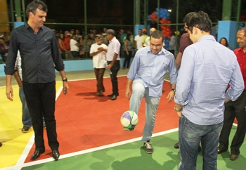 Santaluz II – Júnior do Max reaparece ao lado de Zenonzinho durante inauguração em Várzea da Pedra