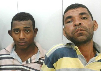 PM de Araci prende dois homens e conduz um menor à Delegacia, após recuperar duas motos roubadas e apreender 1Kg de maconha