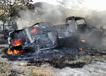 Jacobina: incêndio destrói carros no pátio do complexo policial