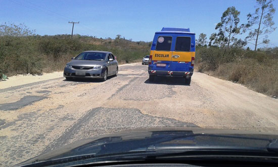 BA 409: operação tapa-buraco em ritmo lento deve ser concluído só no próximo ano