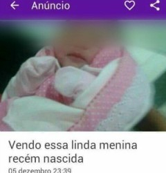 AM: bebê é oferecido em anúncio na web; polícia investiga caso