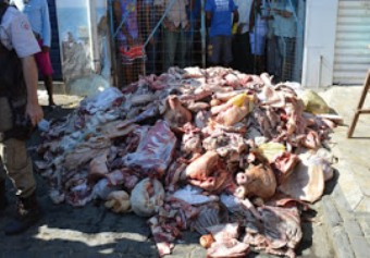 Operação da ADAB apreende quase três toneladas de carnes