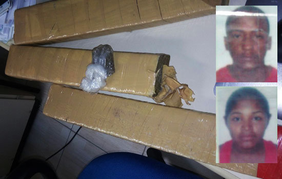 Operação conjunta da PM e Polícia Civil prende dois e apreende de 2,7 kg de maconha