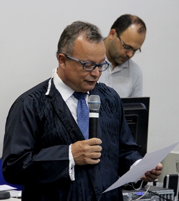 Dr Gerivaldo na leitura da Sentença