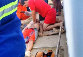 Homem morre afogado em cisterna de estádio de futebol que se encontra em reforma