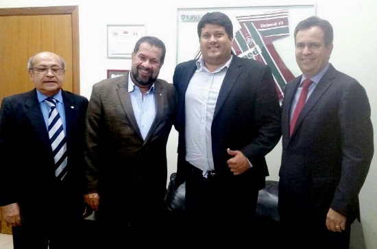 Da esquerda para à direita: Severiano Alves, Carlos Lupi, Luciano Pinheiro e Felix Mendonça.