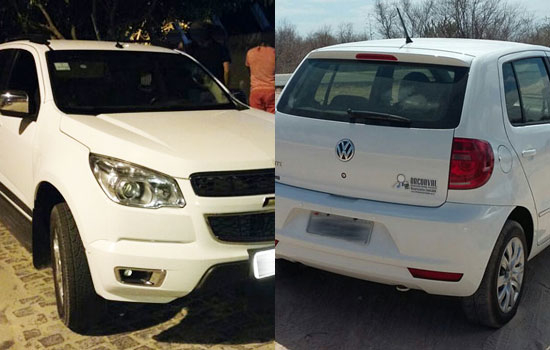 Políciais do 16º Batalhão recuperam dois veículos roubados em Valente na noite de sexta-feira