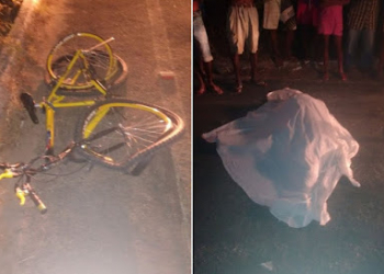 Ciclista morre atropelado na BA-411, saída Serrinha/Barrocas