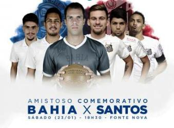 Bahia fará jogo amistoso contra o Santos no próximo dia 23