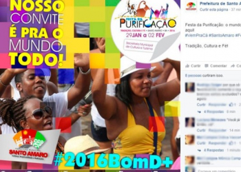 Após polêmica com modelos loiros, prefeitura de Santo Amaro  muda publicidade de festa