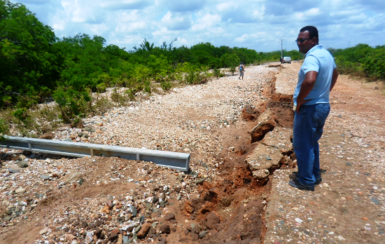 Prejuízos com as chuvas em Jaguarari podem chegar a R$ 1 milhão
