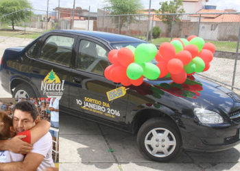Muita emoção no sorteio da Campanha Natal Premiado CDL de Coité; ganhador do carro estava presente no Ginásio de Esportes