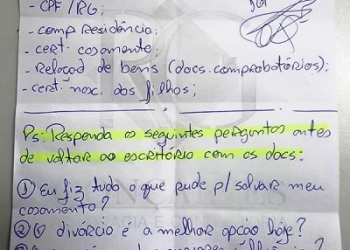 MG: Advogado salva casamento com bilhete e vira sensação na web