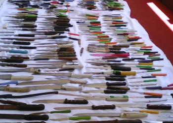 PM impediu que centenas de armas brancas entrassem nos circuitos do Carnaval de Salvador