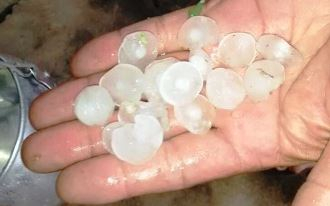 Chuva de granizo registrada na zona rural de Jaguarari
