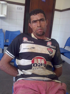 Jucinei segundo a Policia estava com outros homens da quadrilha, mas só ele foi preso.