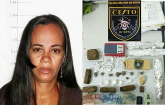 Segundo caso de prisão de mulher por trafico de drogas em Serrinha, em menos de 24 horas.