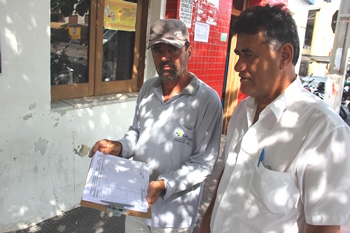 Reginaldo (D) disse que o índice de infestação predial em Coité está em 3%, considerado por ele baixo, no entanto o Ministério da Saúde pede que seja de 1%. 