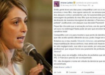 RS: pediatra nega atendimento a filho de petista e Sindicato dos Médicos aprova