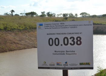 Comunidade de Saquinho é mais uma beneficiada com grande barragem