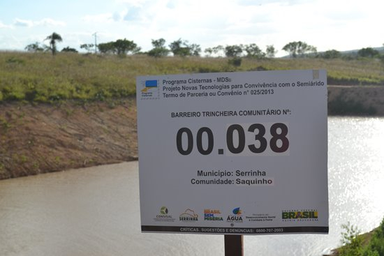 Comunidade de Saquinho é mais uma beneficiada com grande barragem