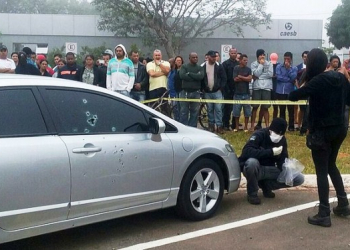 DF- Réu é morto pouco antes de ir a júri; carro levou mais de 50 tiros