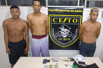 Serrinha – CETO prende três suspeitos de balear policial militar durante assalto