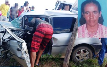 Morre uma das ocupantes do Gol que colidiu com carreta, em Valente