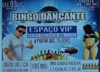 CE: bar anuncia mulher como “prêmio” de bingo com cartela a R$ 100