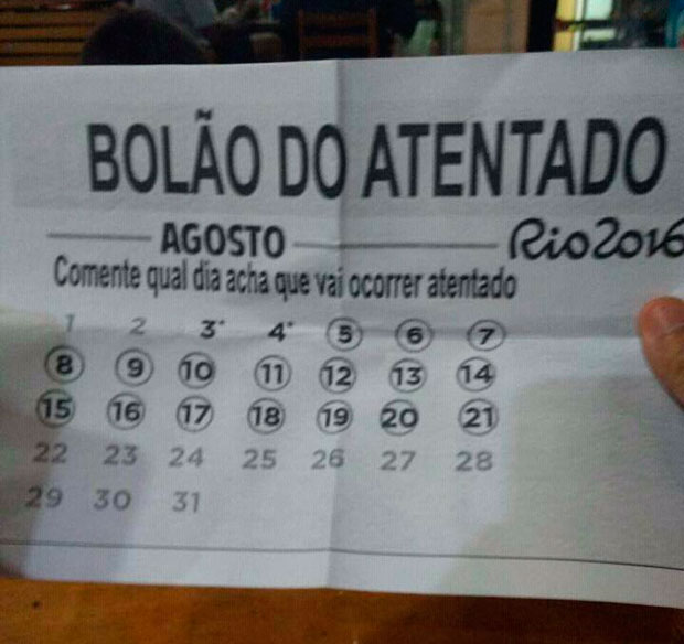 Imagem está circulando pelas redes sociais e gerou polêmica