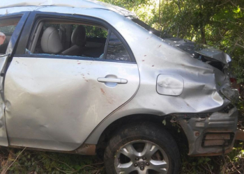 Motorista de Corolla morre em capotamento na BR 116, próximo a Bendegó