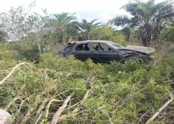 Um morto e dois feridos em acidente; vítimas participaram de festa em Gavião