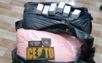 Policiais do 16º BPM apreende 175 kg de explosivos em residência na cidade de Santaluz