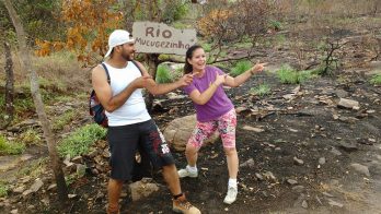 Cássio e Ienata em momento de felicidade. Foto publicada no Facebook da professora