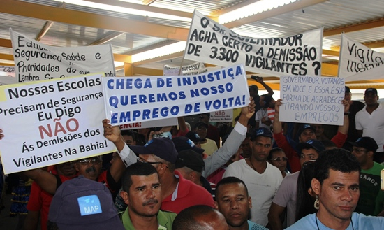 Vigilantes vão a Gavião pedir ao governador a manutenção do emprego, mas Rui Costa não deu esperança
