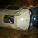 Van com a banda ‘Rei da Cacimbinha’ capota após colidir em animal entre Serrinha e Araci