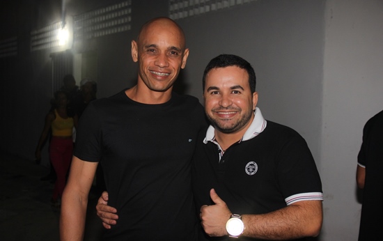 Luizão (E) e Thiago Miranda da Casebre Produções parceira da Prefeitura para realização da festa