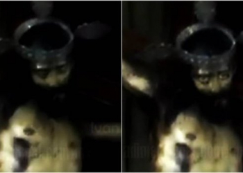 Estátua de Jesus Cristo ‘abre os olhos’ em vídeo e divide internautas; veja