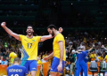Brasil vence Itália e conquista terceiro ouro olímpico no vôlei masculino